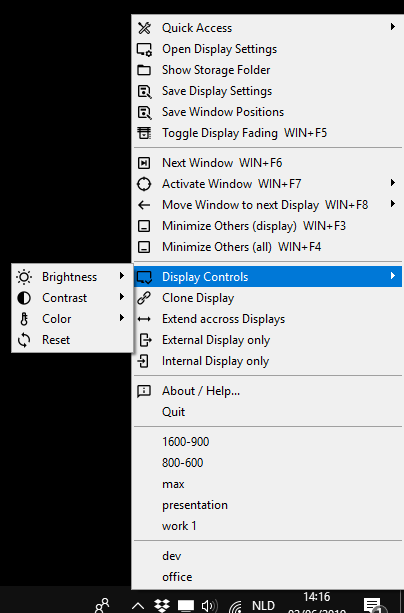 WS Display Settings Sys Tray