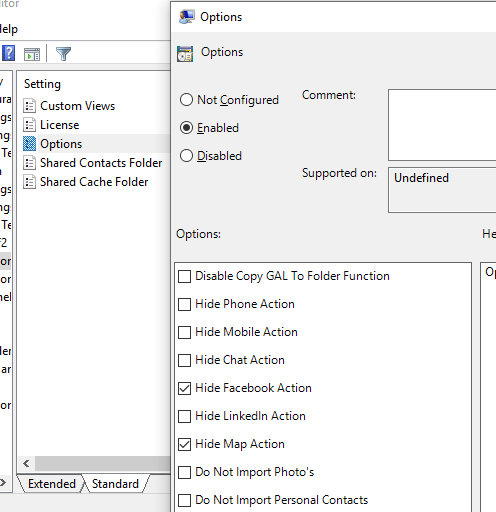 group policy settings